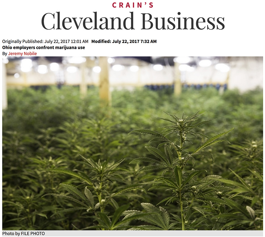 Ohio Employers Confront Marijuana Use
